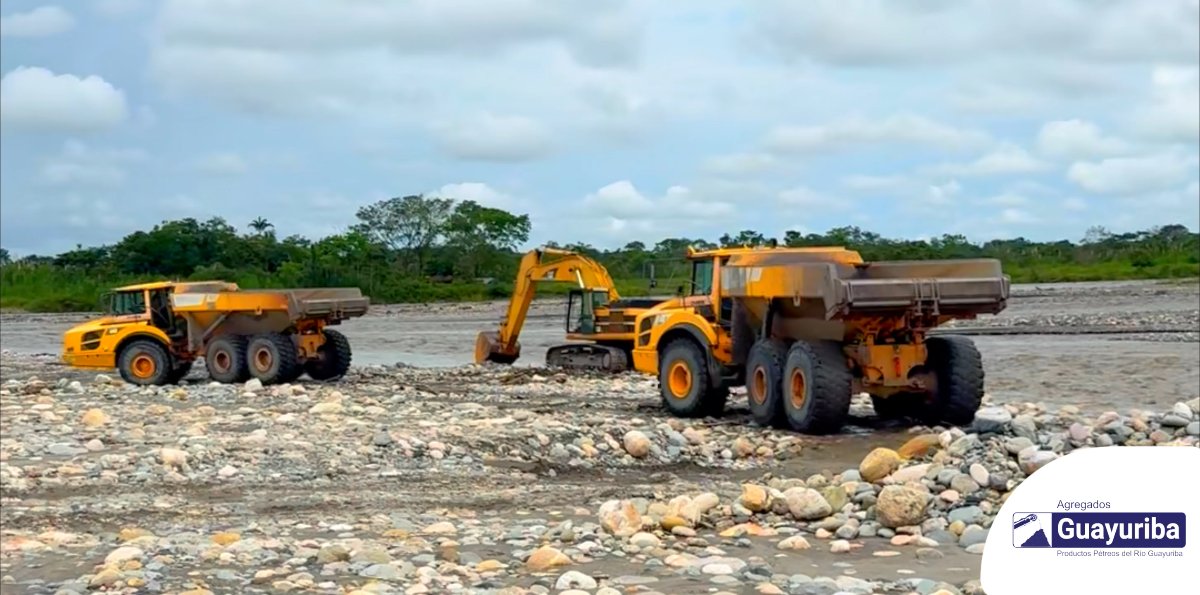 Extracción de material de arrastre en el Río Guayuriba